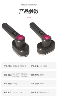 CE 인증과 안티 드라이 버닝을 가진 편리한 LM-2306 휴대용 옷 스팀러
